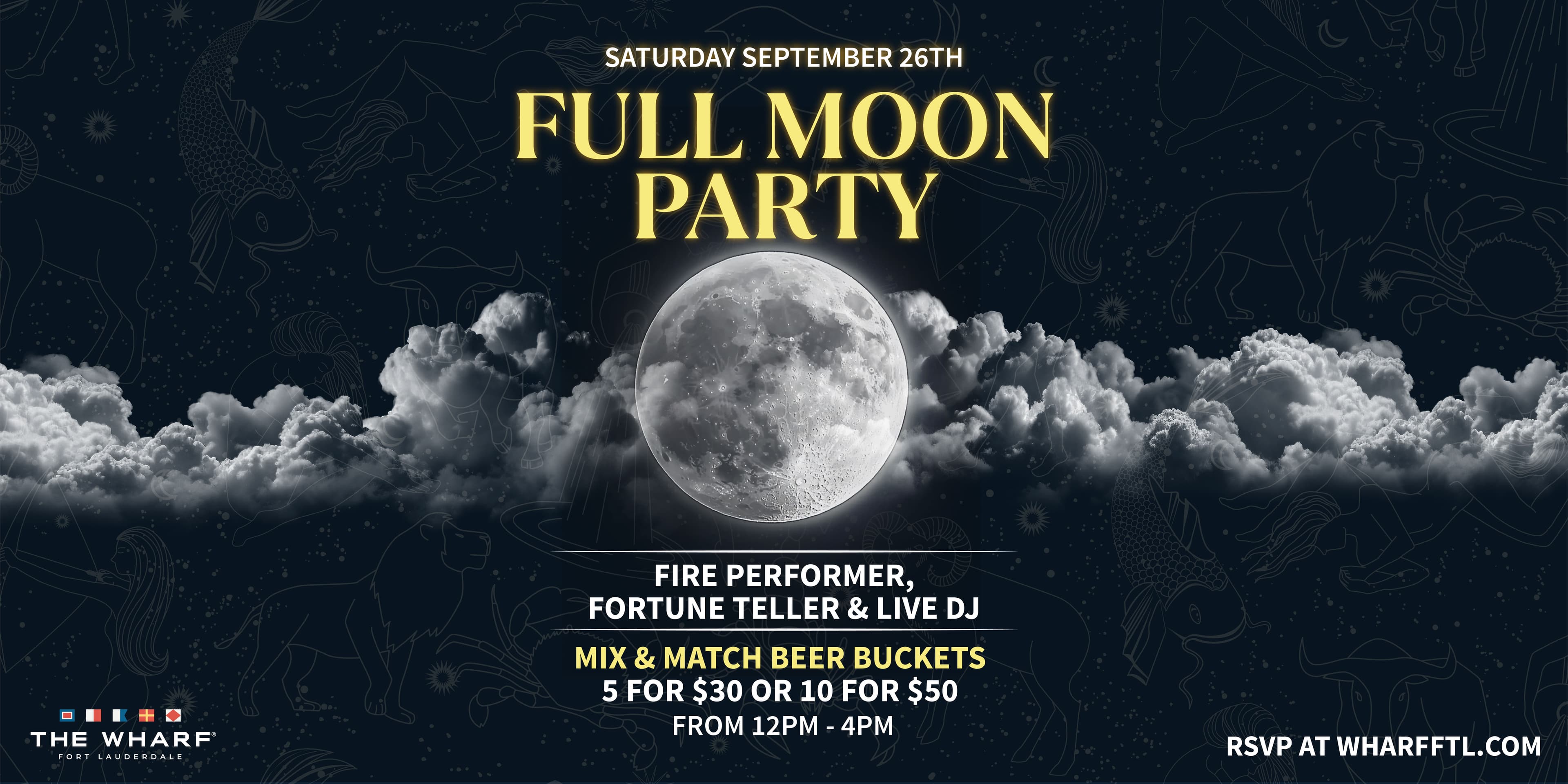 Full Moon Party event flyer