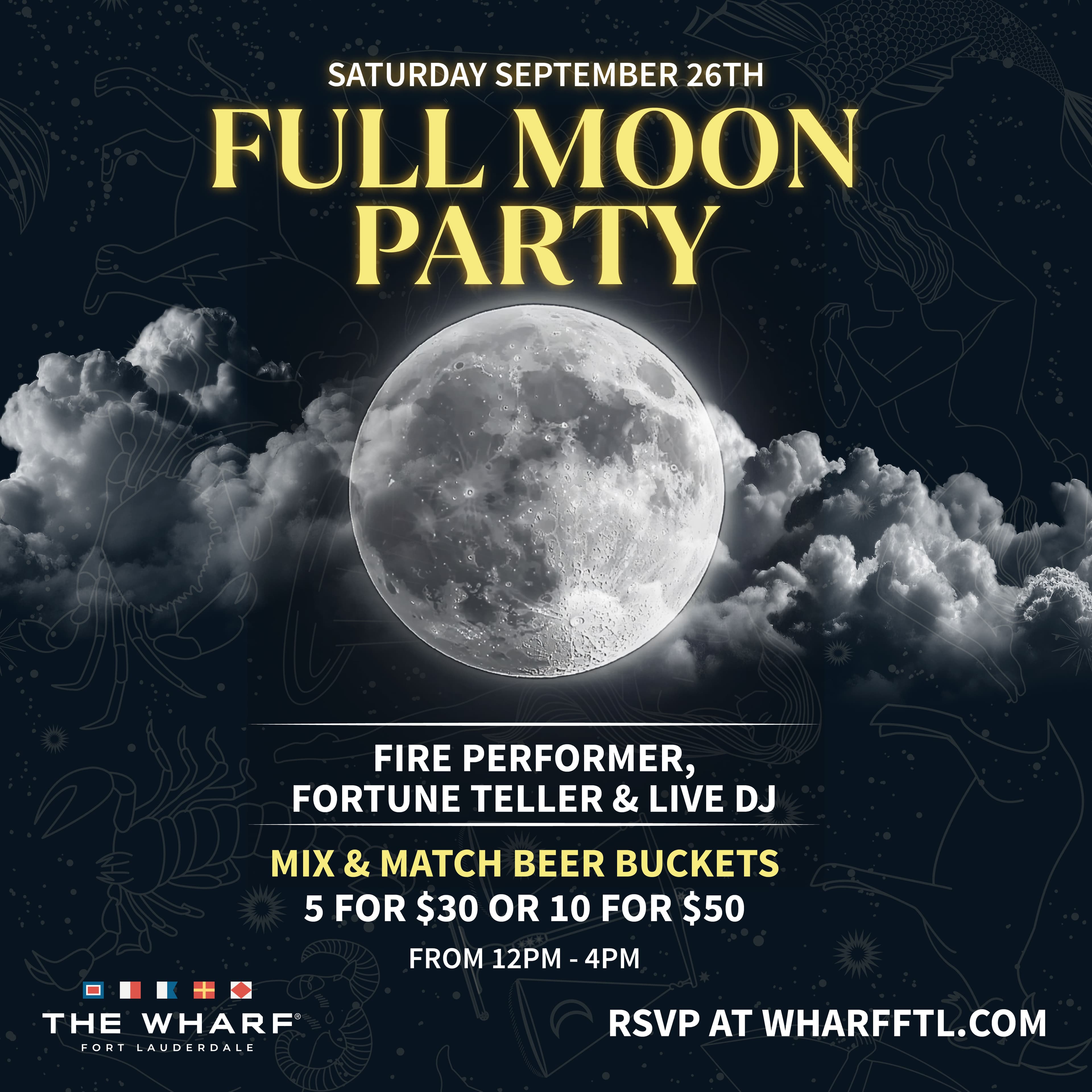 Full Moon Party event flyer