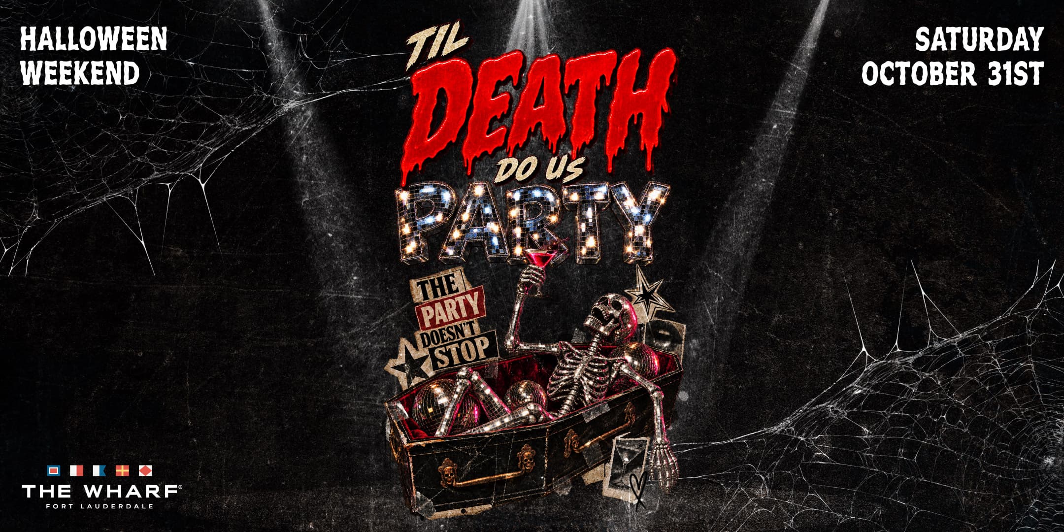 'Til Death Do Us Party event flyer