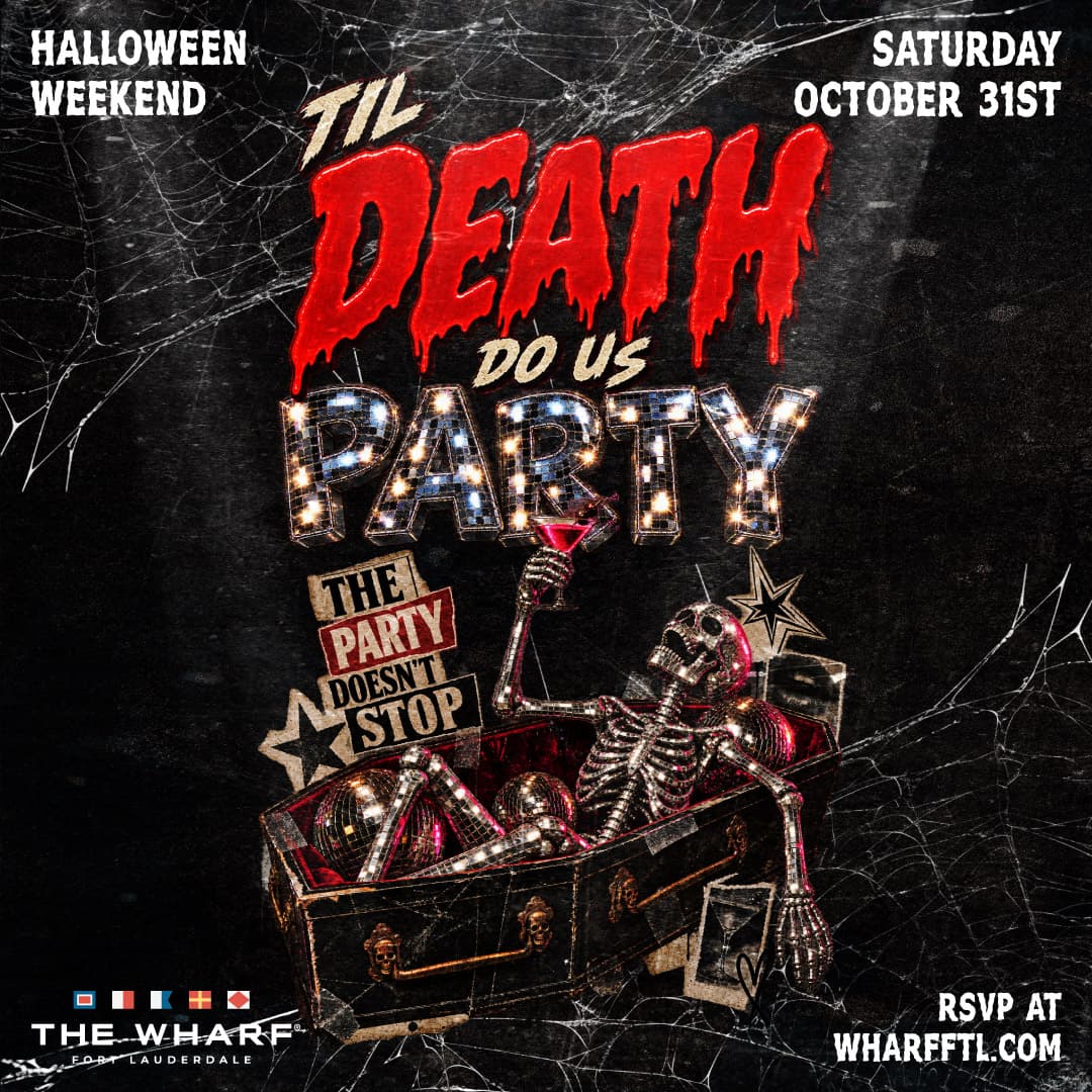 'Til Death Do Us Party event flyer