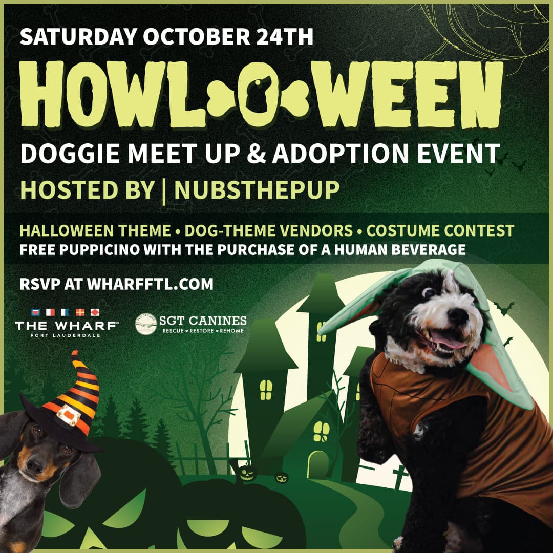 Howl-O-Ween Pawty event flyer