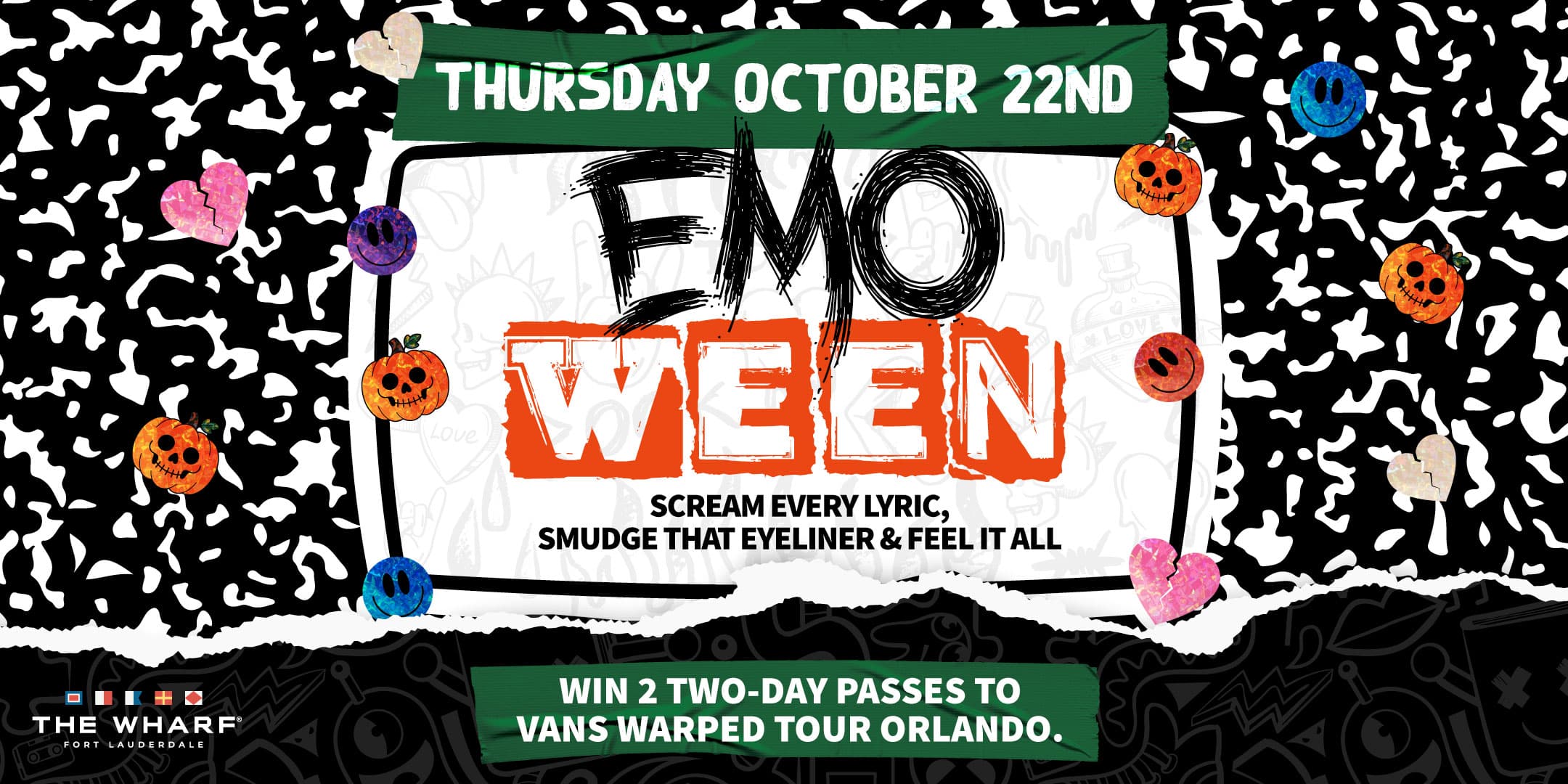Emo-ween event flyer